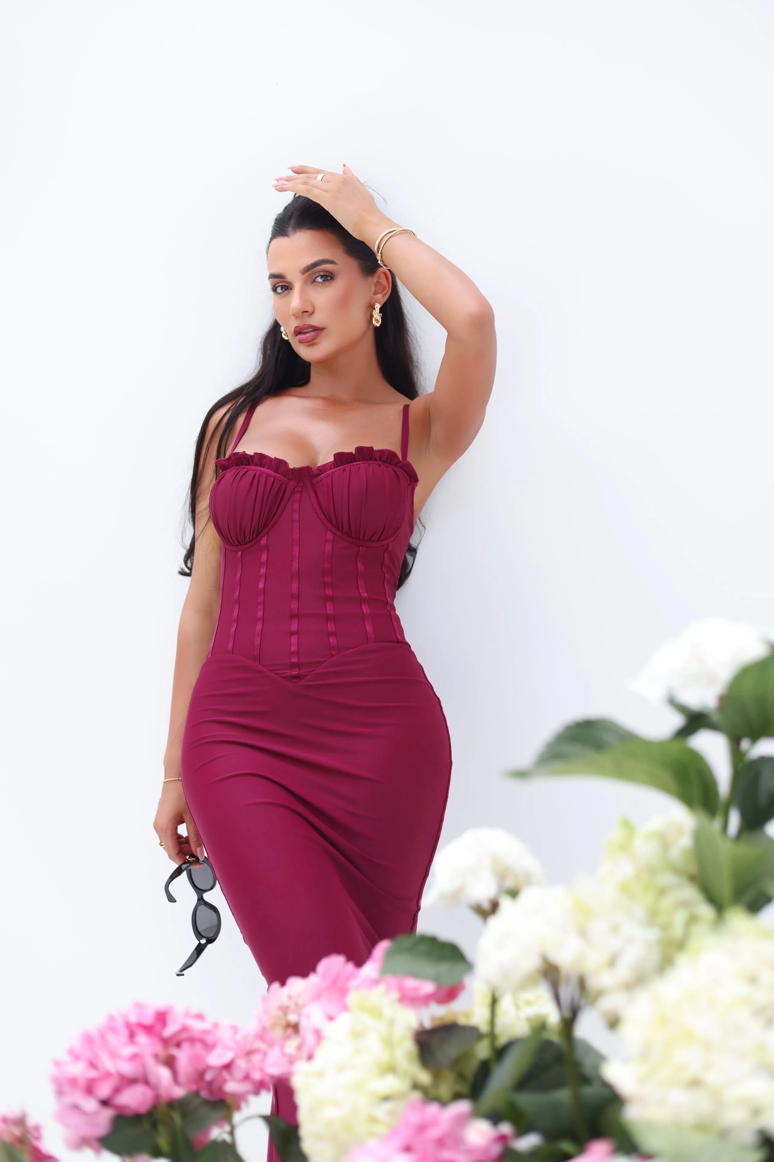Ledia Berry Dress