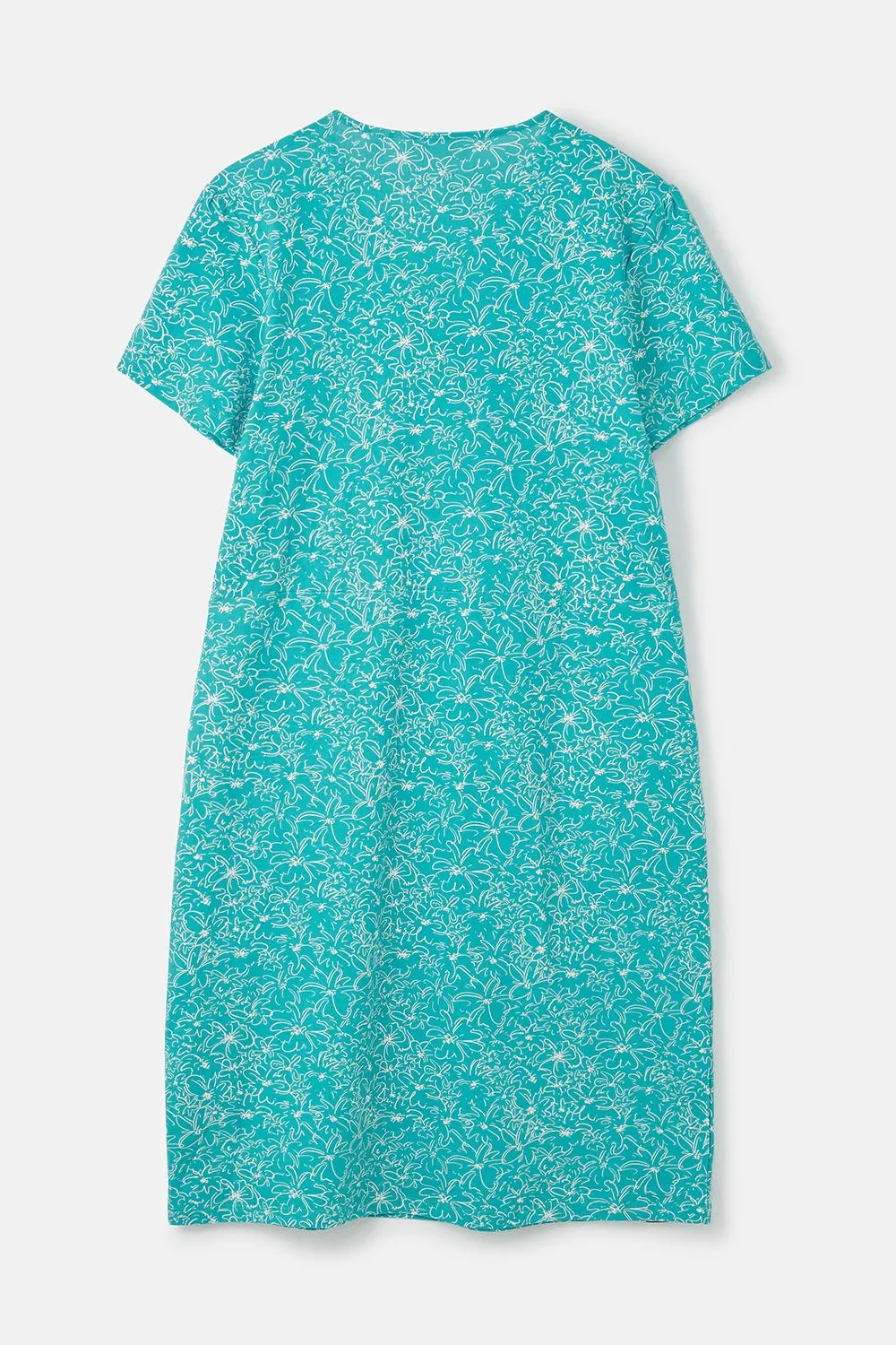 Lena Dress - Soft Teal Floral