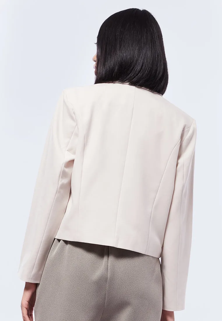 Long Sleeve Blazer with Lapel