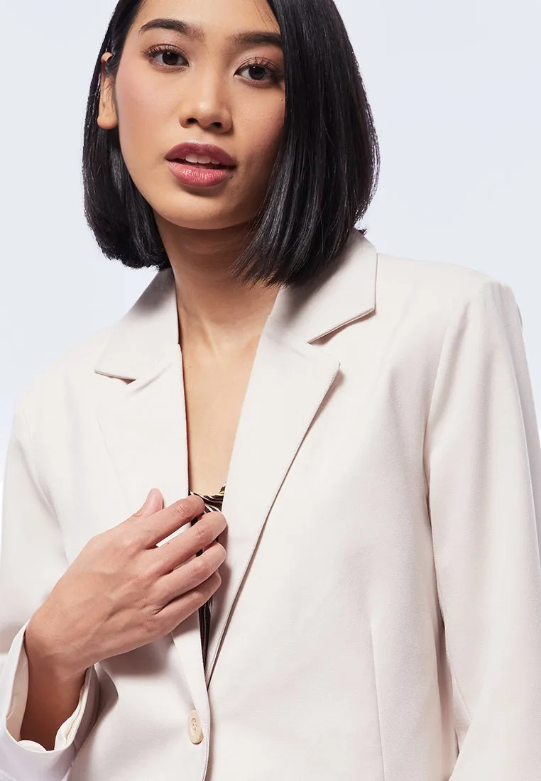 Long Sleeve Blazer with Lapel