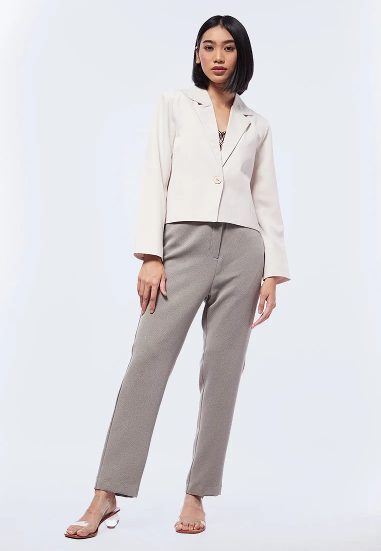 Long Sleeve Blazer with Lapel