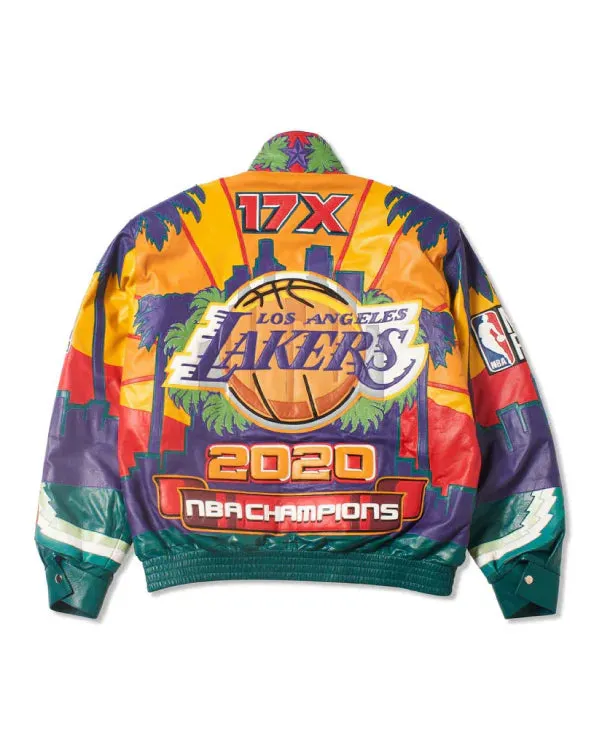 Los Angeles Lakers 2020 Championship Leather Jacket