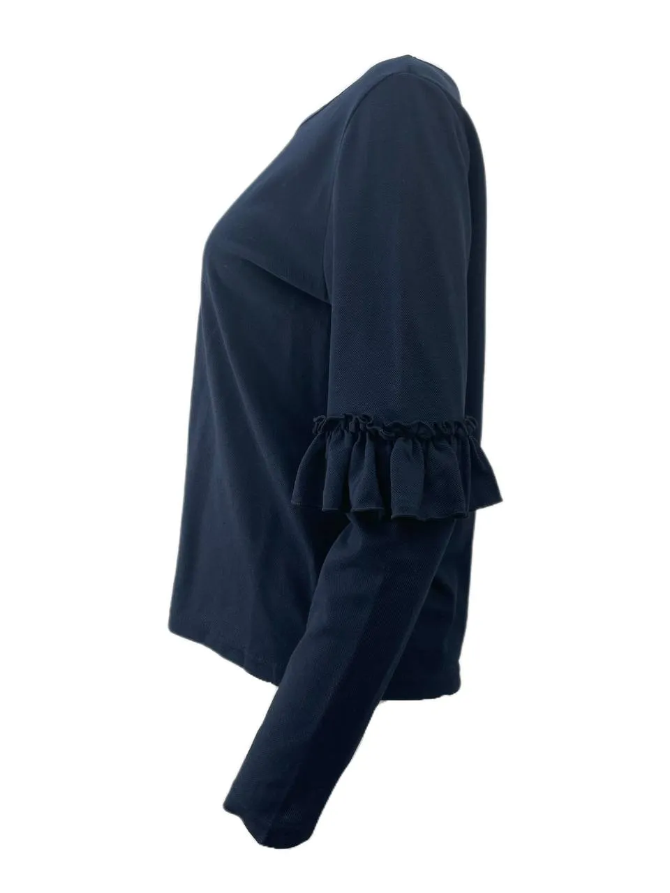 LOST IN LUNAR Women's Navy Izabel Knit Top Size US 6 NWT