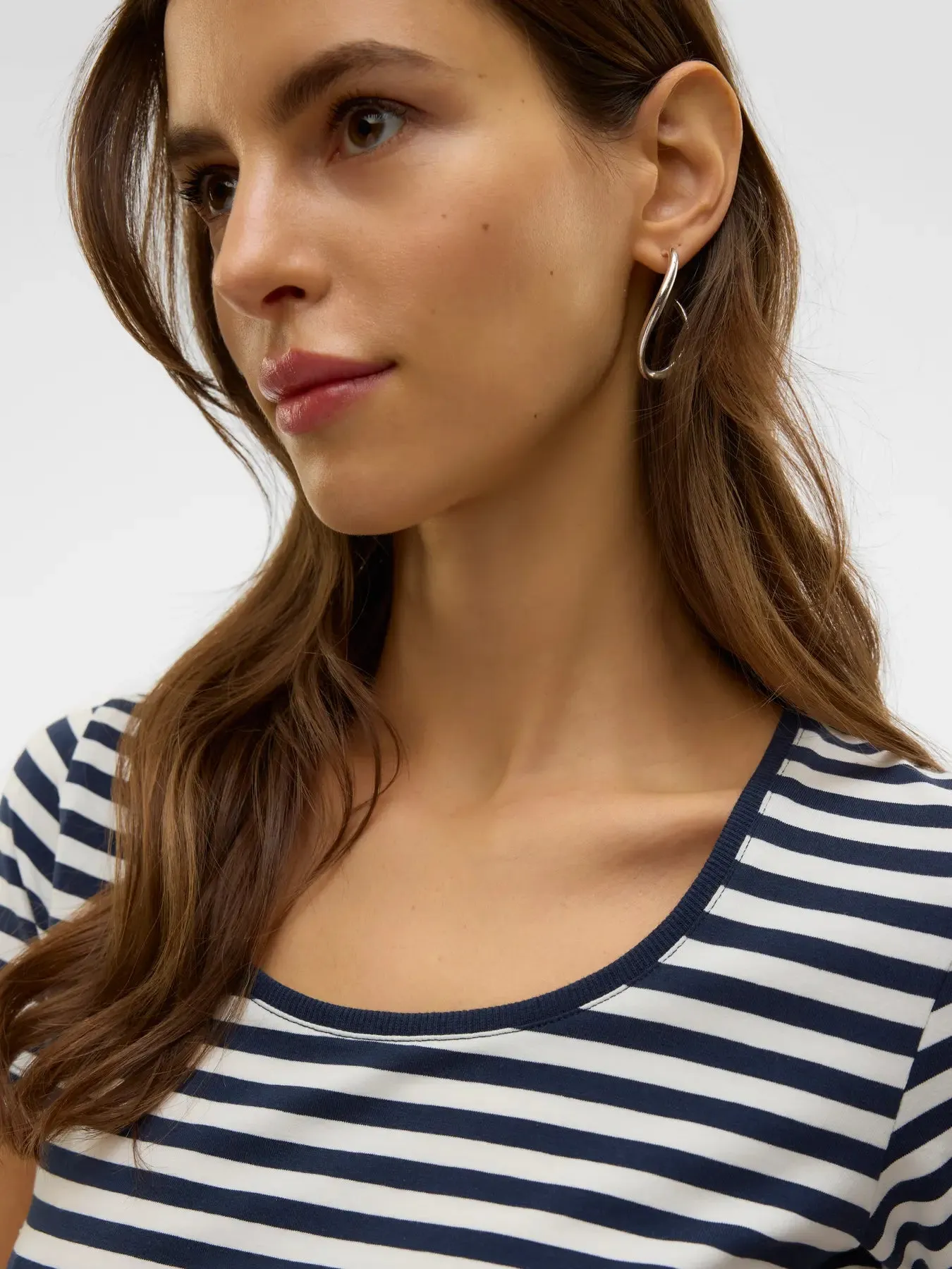 Lotte Striped Short Sleeve Top