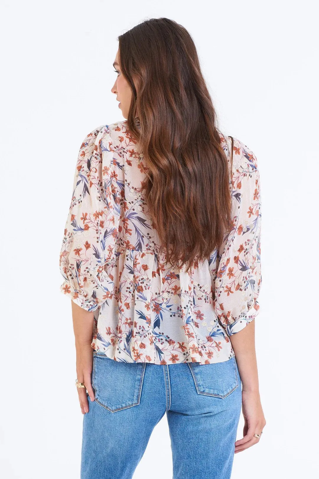 Malia V-Neck Top Spring Romance