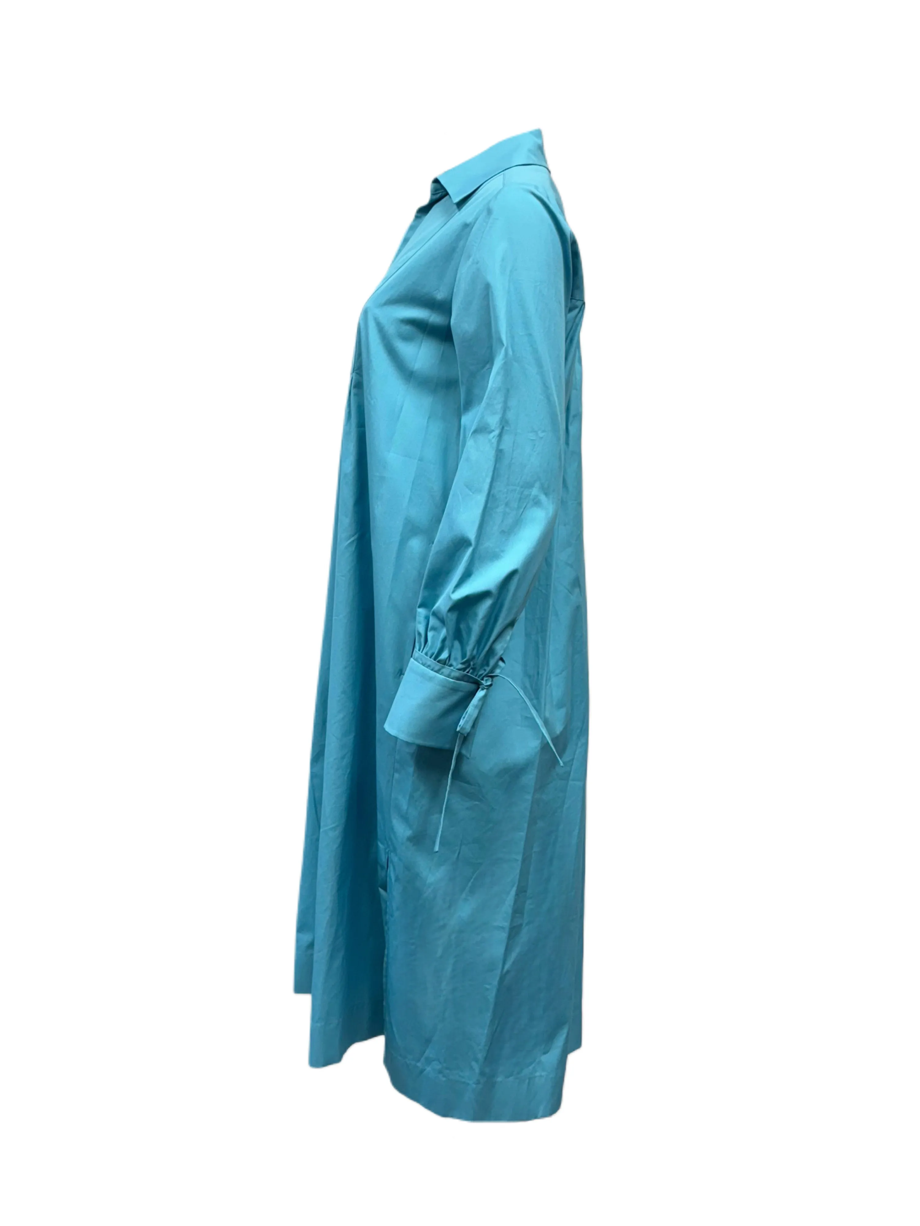 Max Mara Women's Blue Nupar Long Sleeves Shift Dress NWT