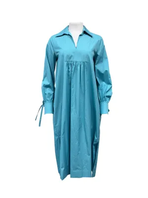 Max Mara Women's Blue Nupar Long Sleeves Shift Dress NWT