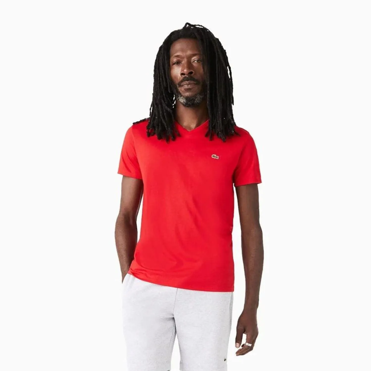 Men's Pima Cotton V-Neck Jersey T Shirt