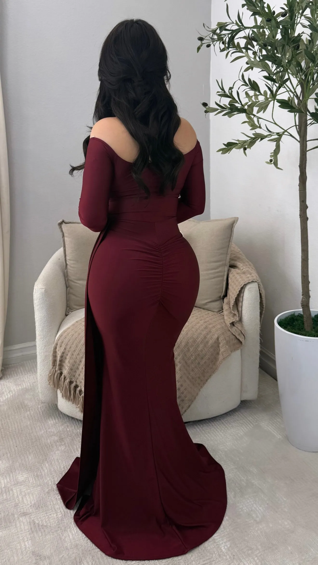 MILA WINE DRESS