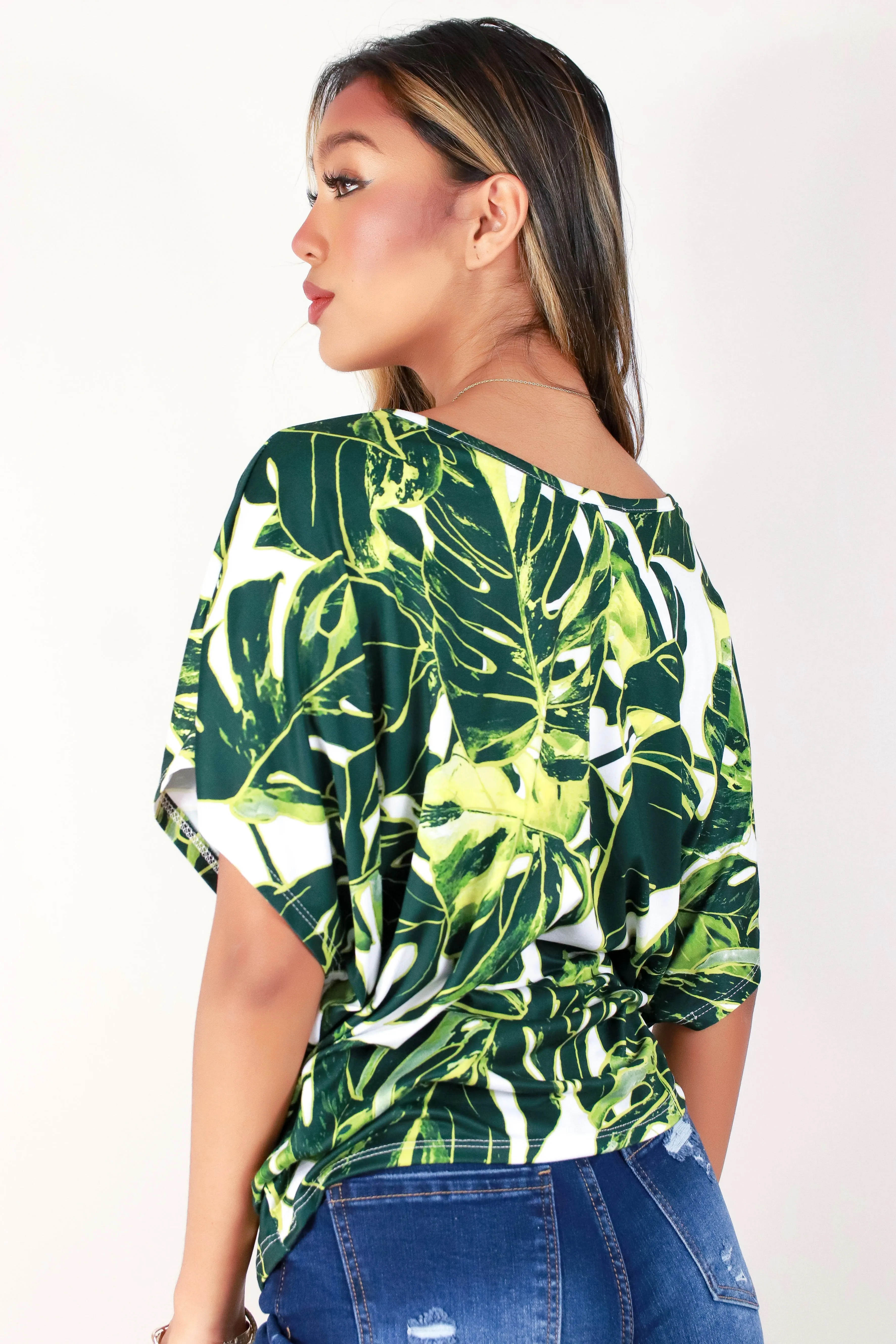 MONSTERA DOLMAN TOP