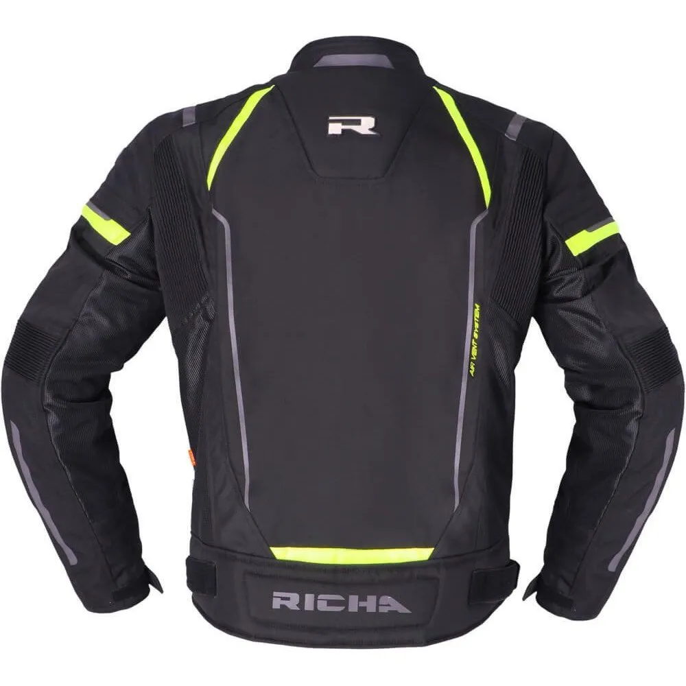 Motorcycle Jacket Richa Airstream 3, Black/Yellow