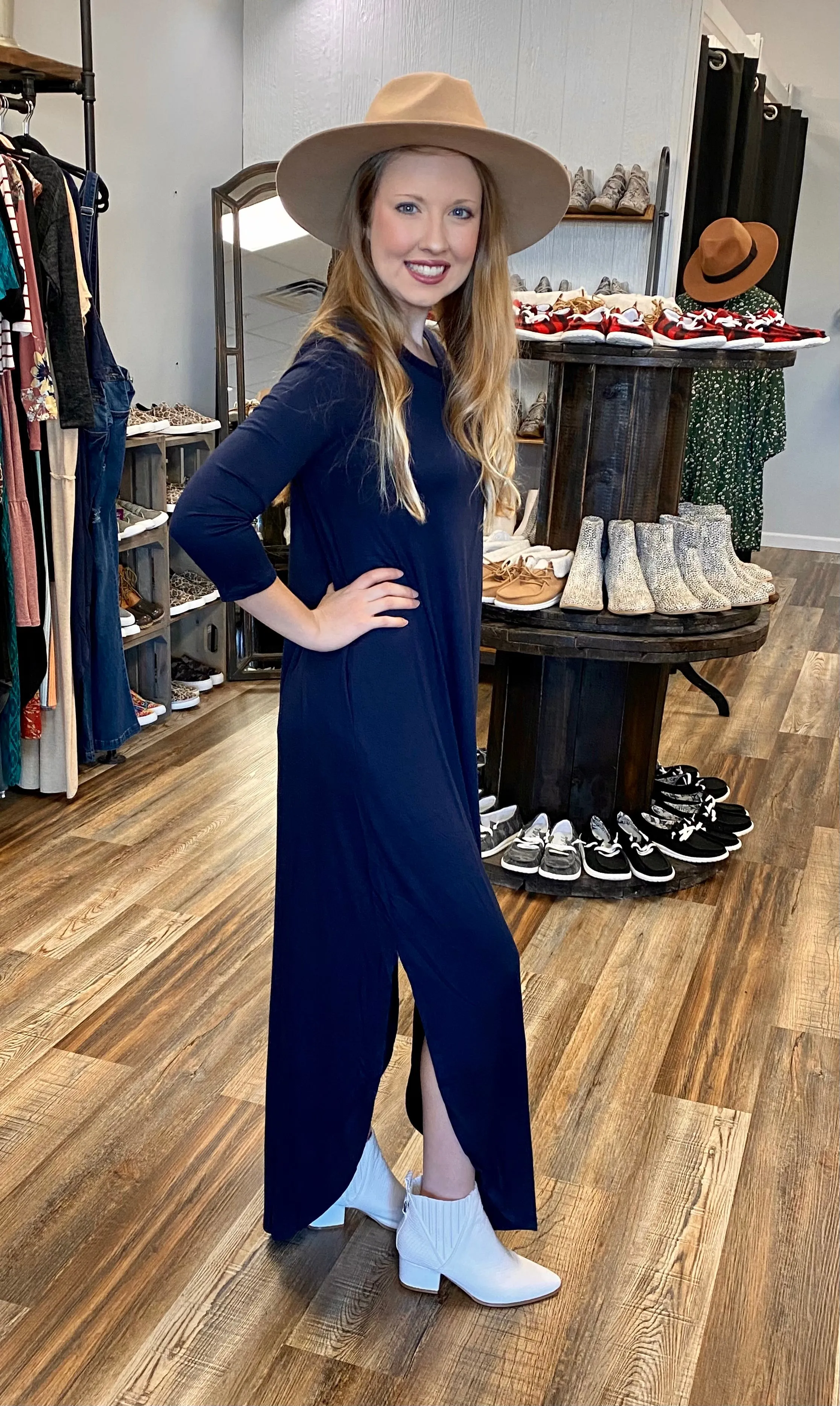 Navy Blue Maxi