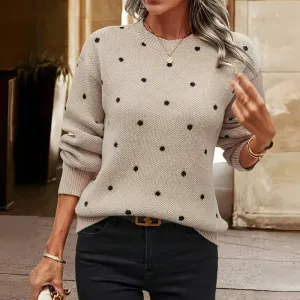 Nina | Polka Dot Knitted Sweater