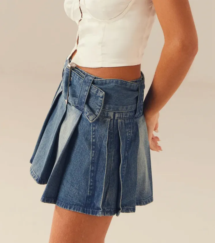No Angel Denim Mini Skirt