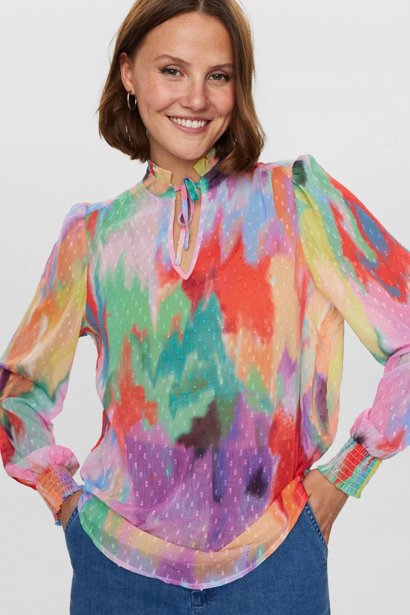 NUMARTINA SHIRT W/O RUFFLE - Lavender Crystal