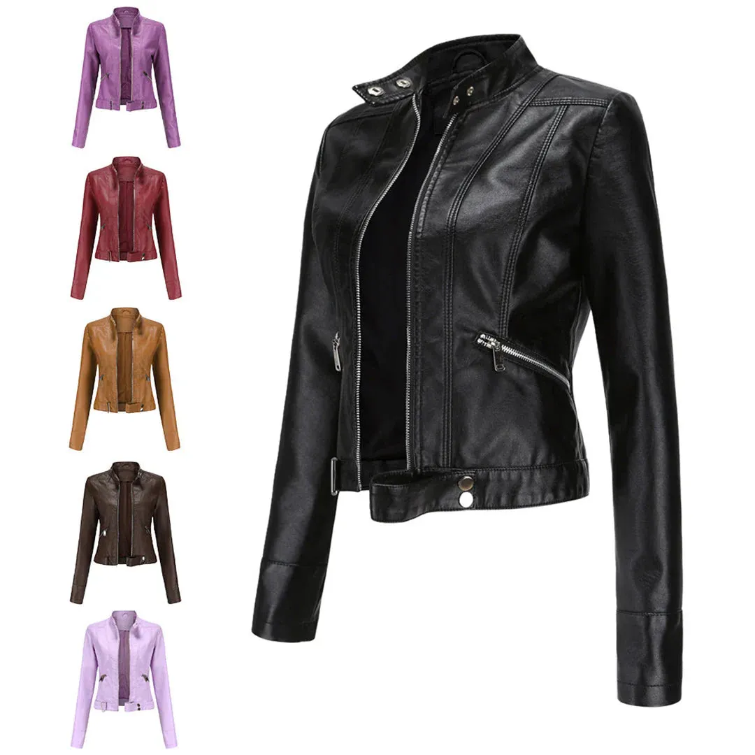 Oxana – stylish leather jacket