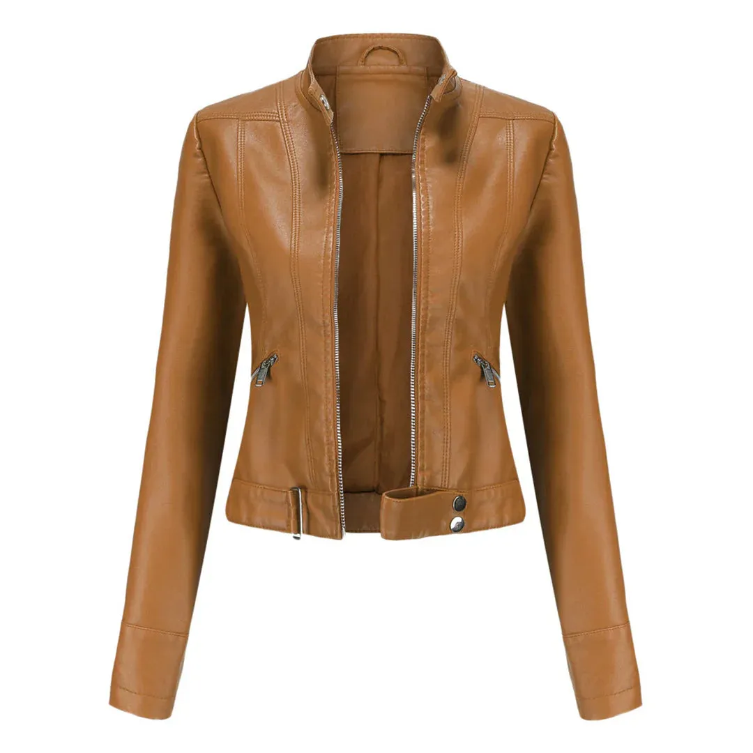 Oxana – stylish leather jacket