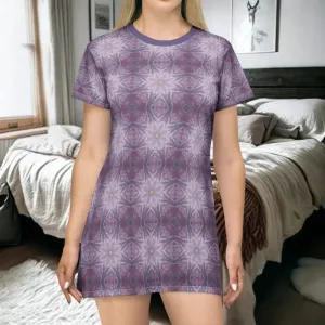 Radiant Abstract Pattern Shirt Dress