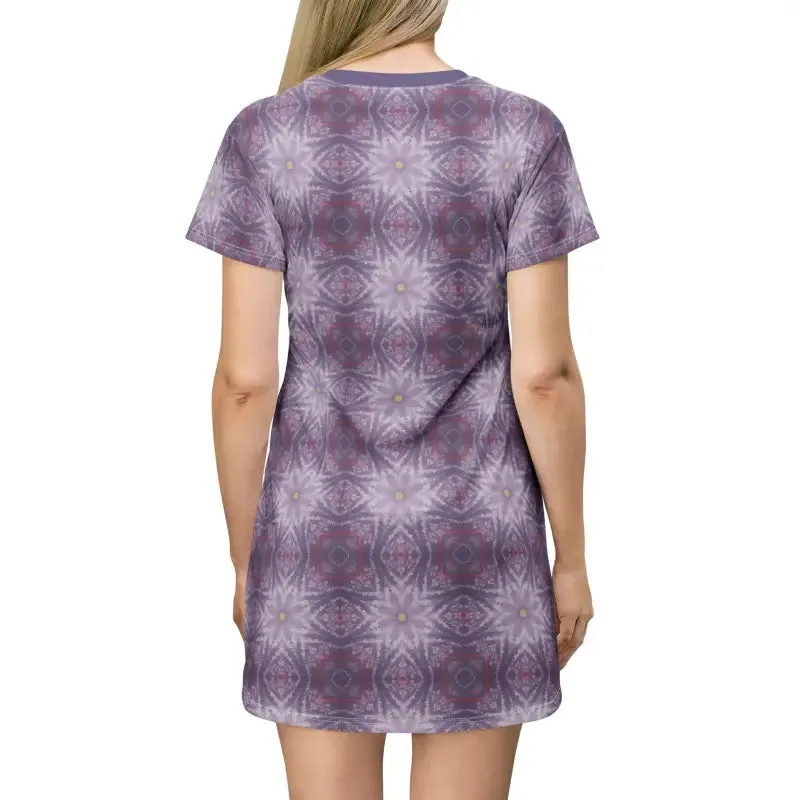 Radiant Abstract Pattern Shirt Dress
