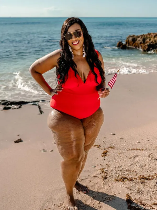 Red Hot Ruffle One Piece Swimsuit