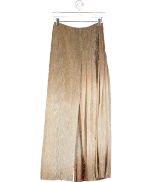 REISS Metallic Ombre Pleated Skirt UK 4