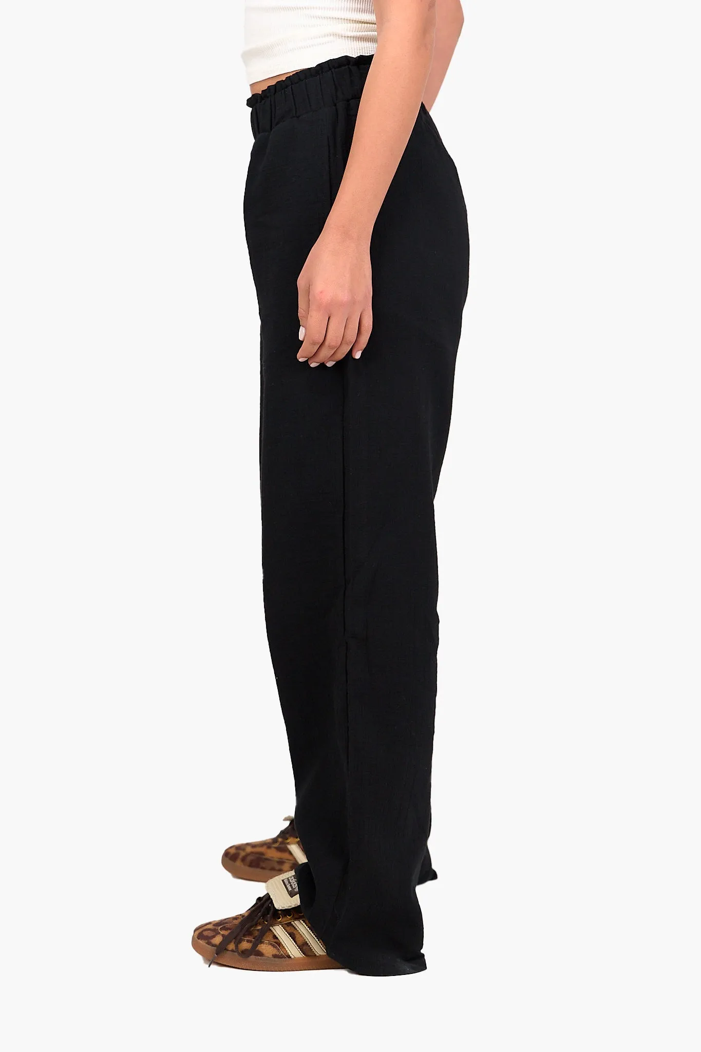 Relaxed Tencel Wide-Leg Pants