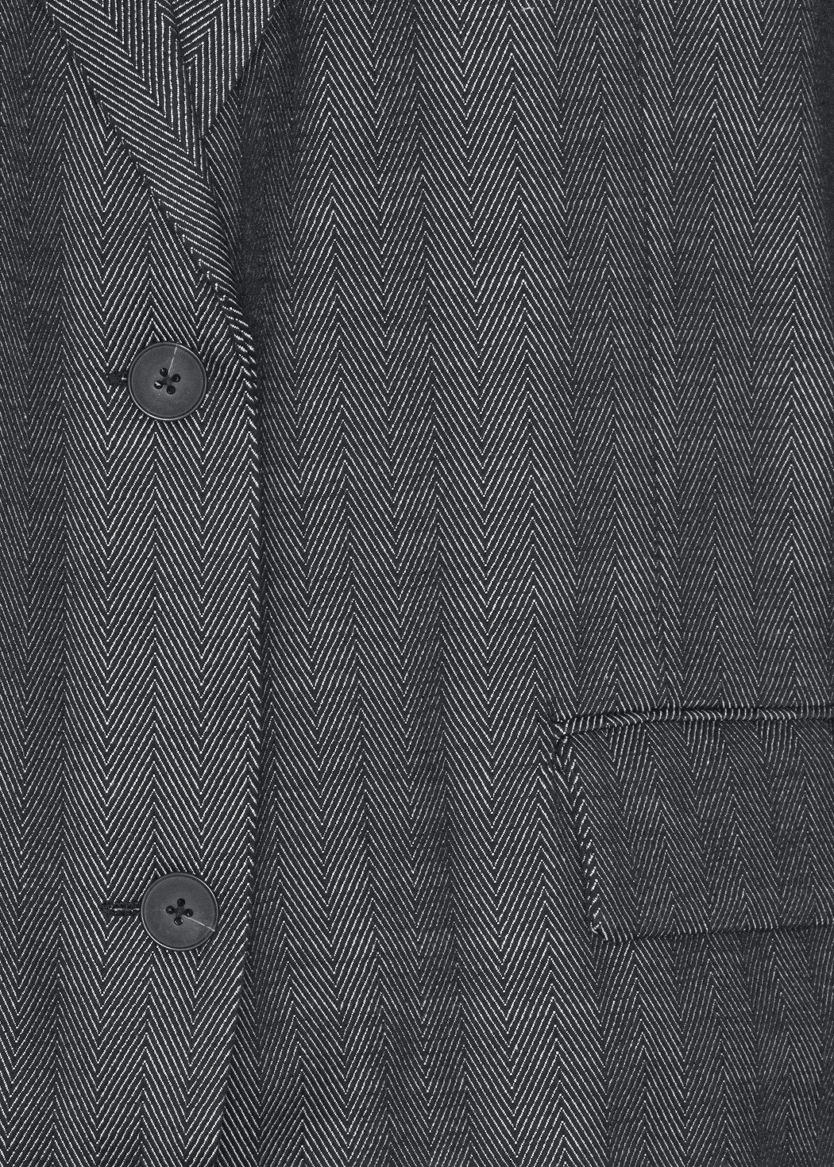 REMAIN Two Side Oversized Blazer - Black Comb
