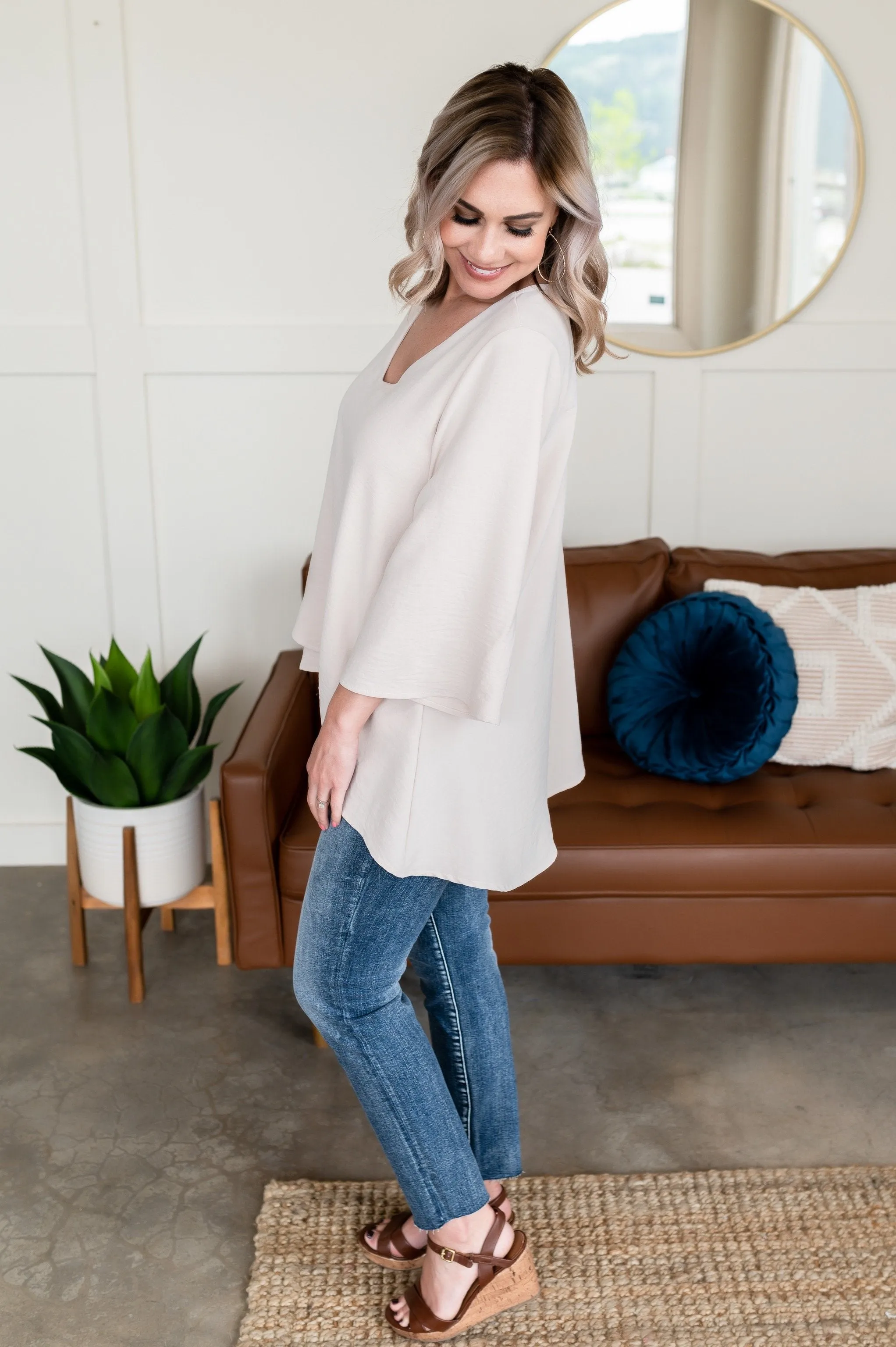 Rock Steady Top In Cream