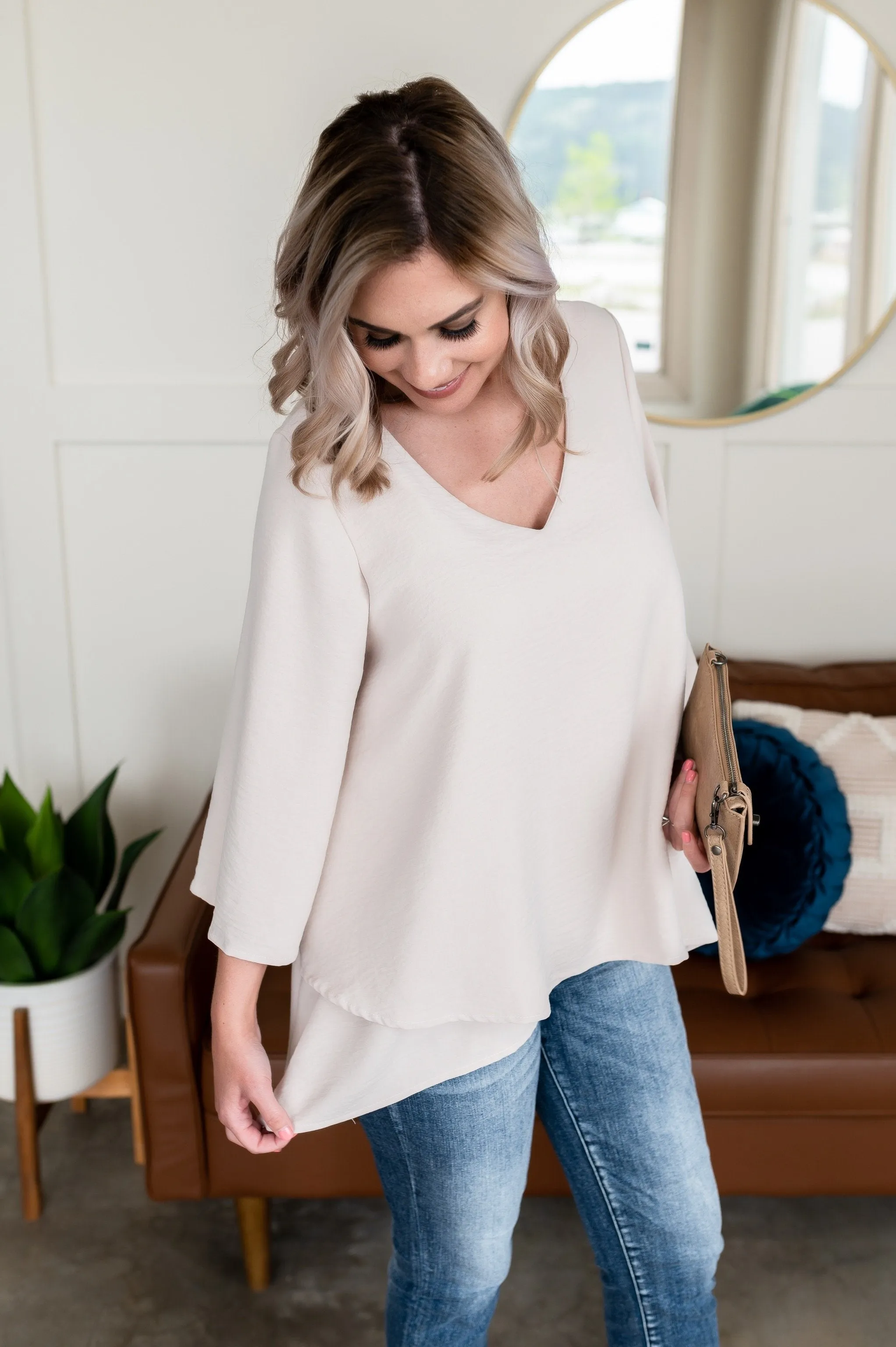 Rock Steady Top In Cream