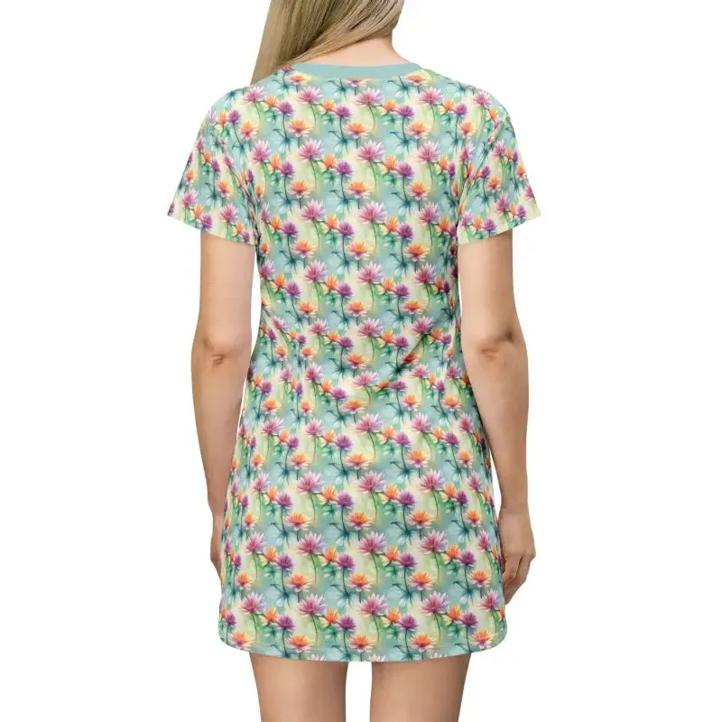 Rock your Day in a Floral Print Shirt Dress
