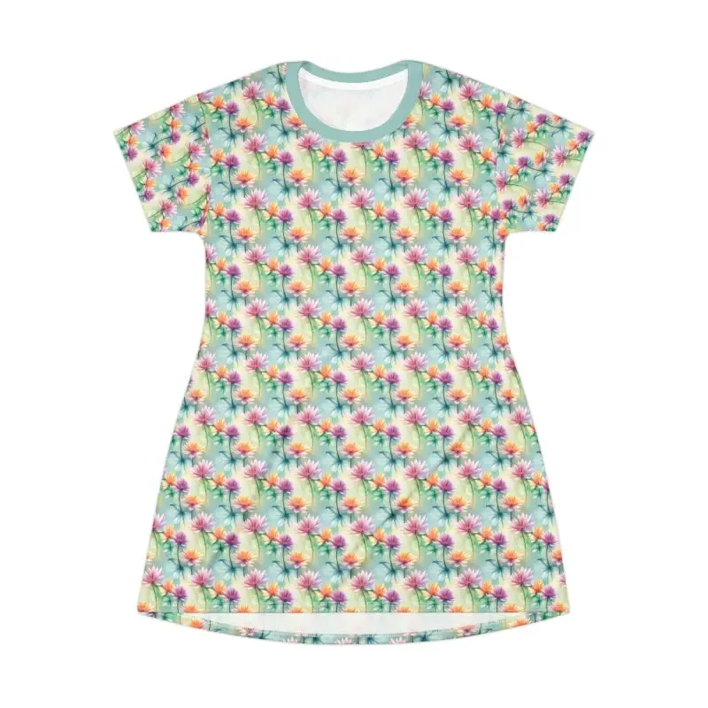 Rock your Day in a Floral Print Shirt Dress