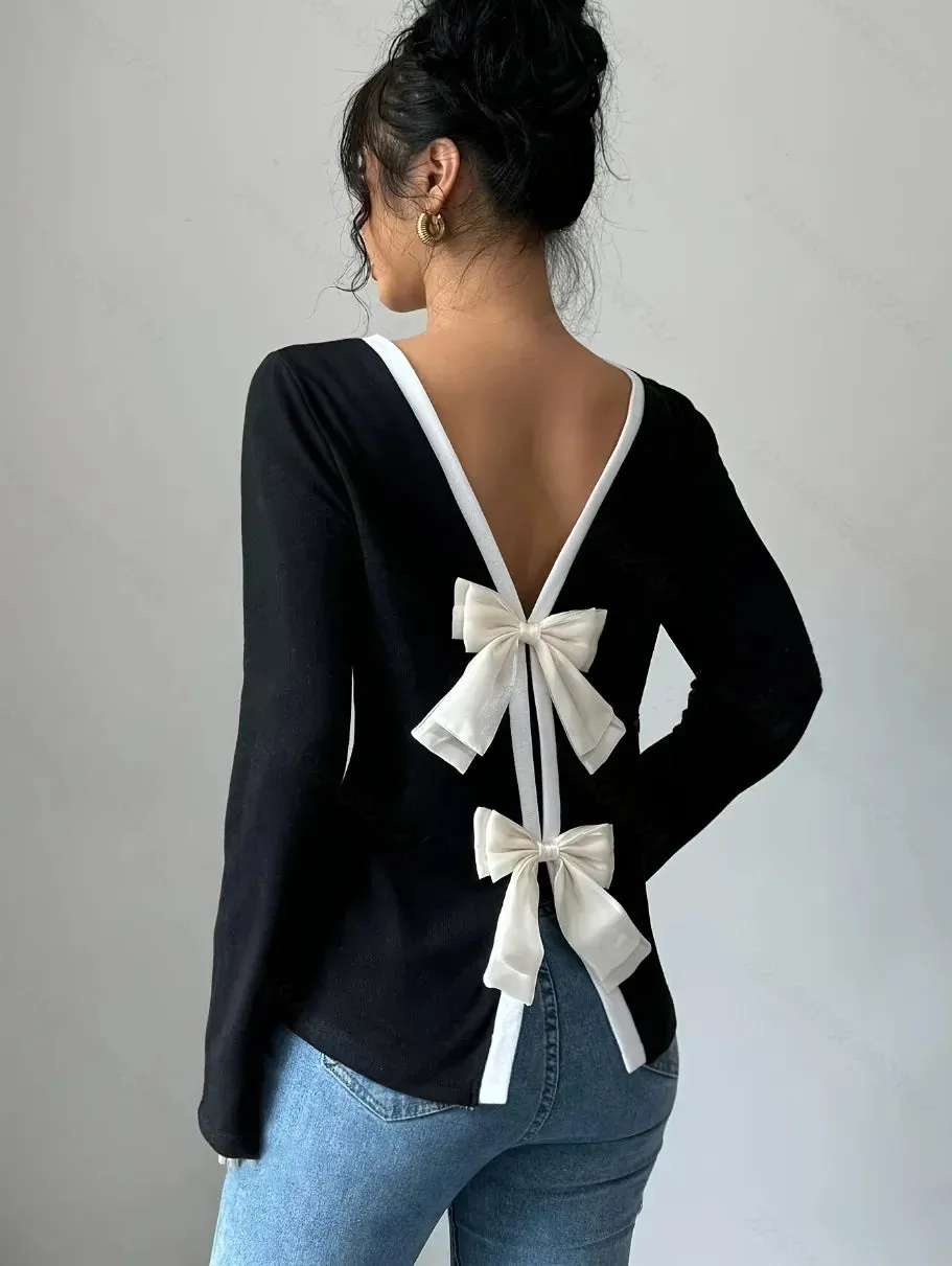 Round Neck Illusion Knit Two-Piece Set – Full Sleeve Base Layer for Layering & Lounge