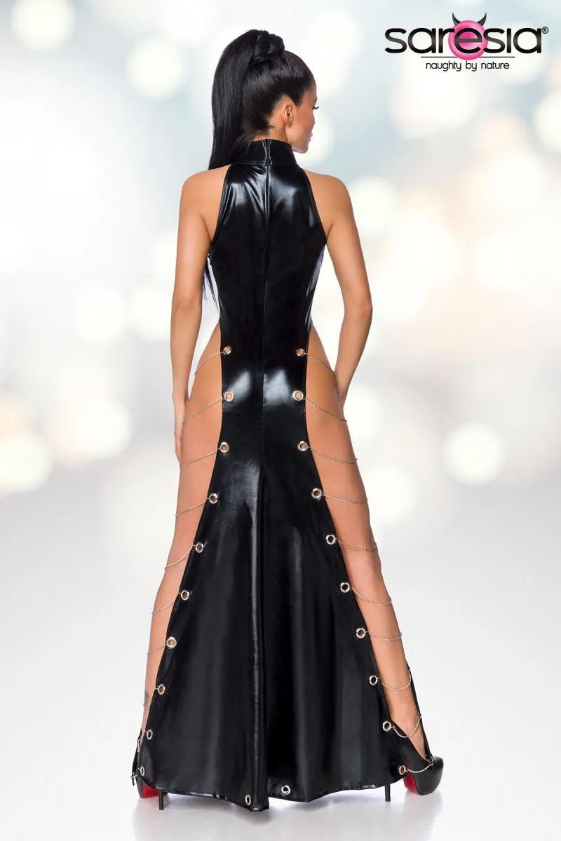 Saresia Wetlook Maxi Dress (L)