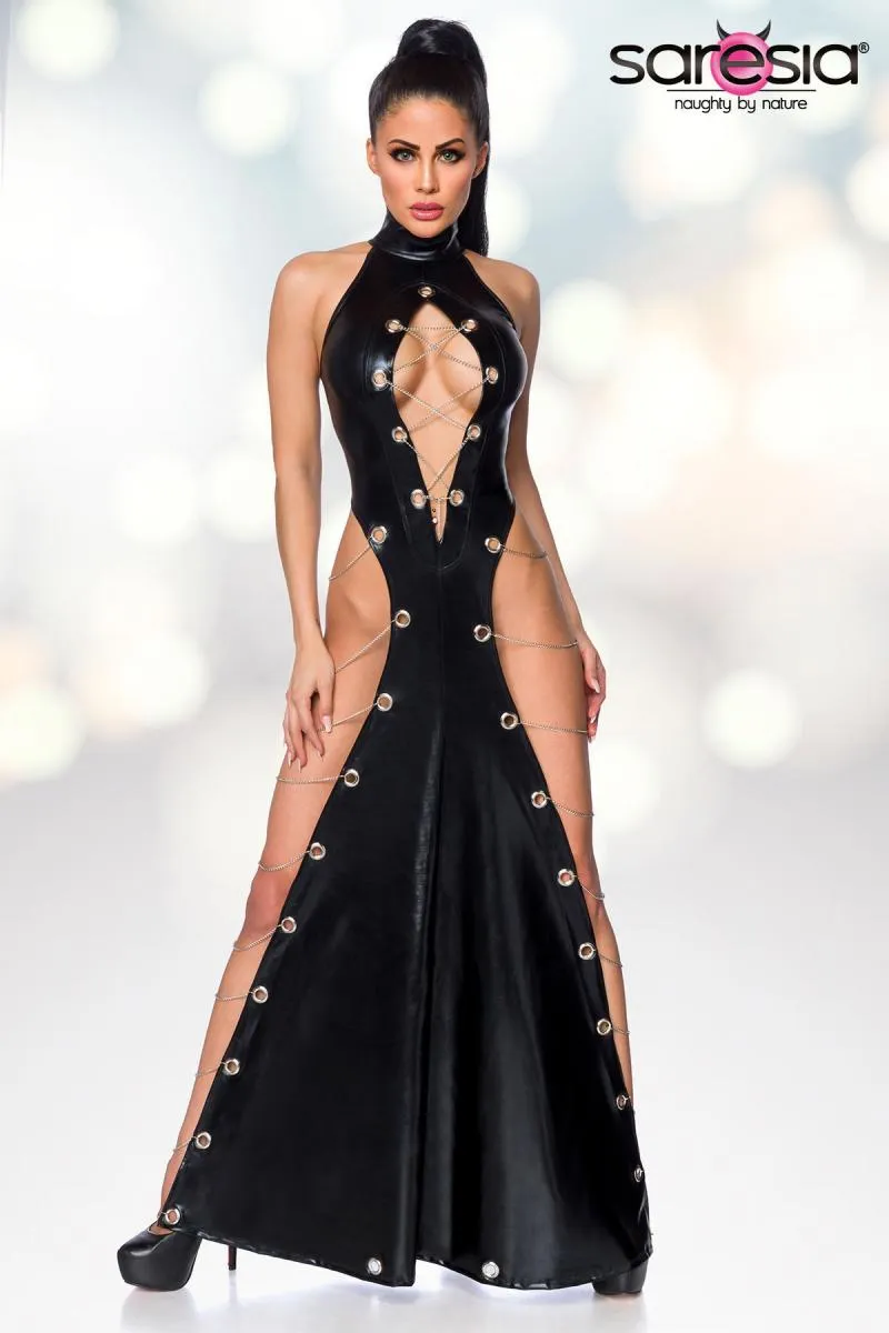 Saresia Wetlook Maxi Dress (L)