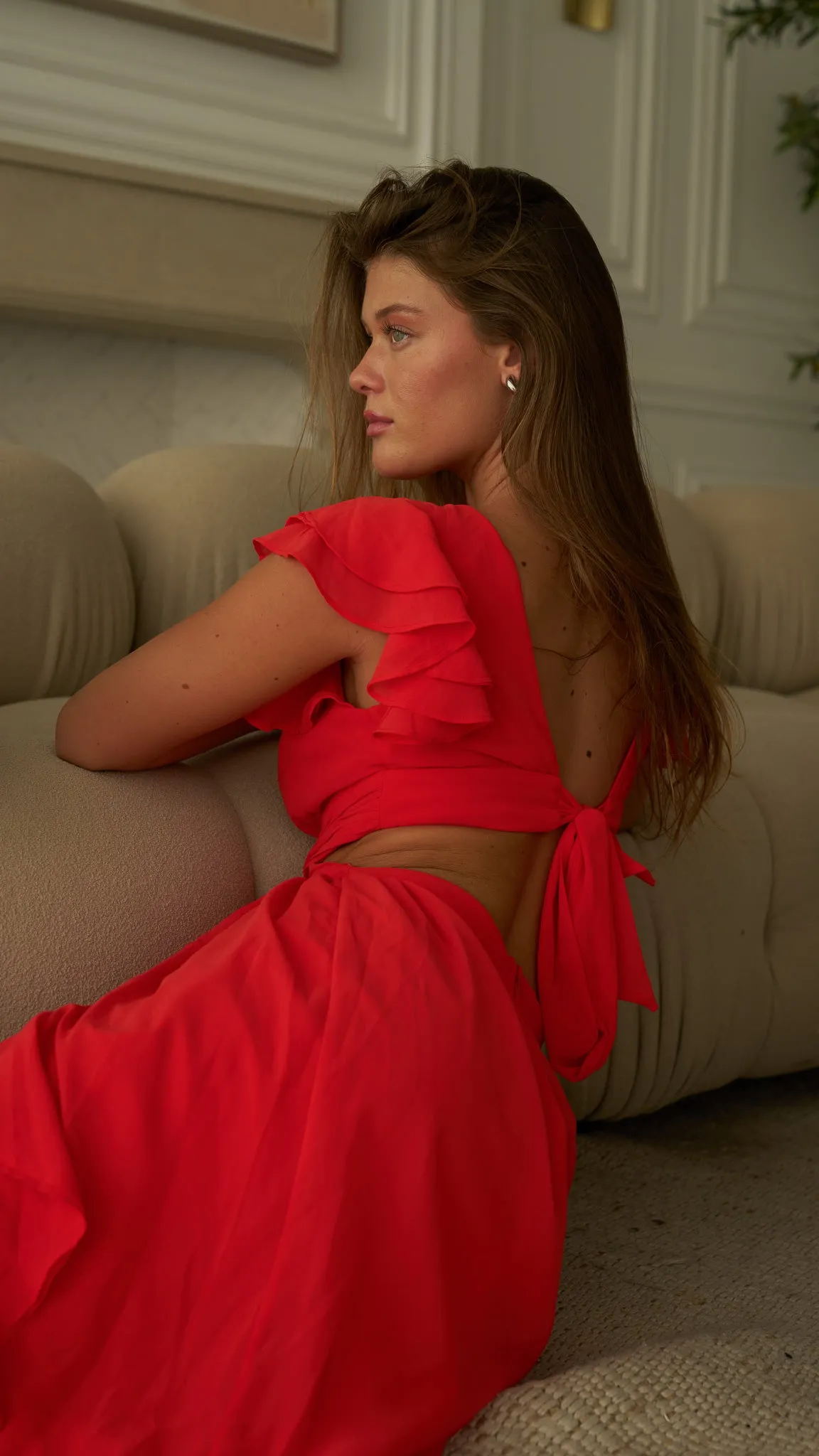 Scarlet Red Maxi Dress