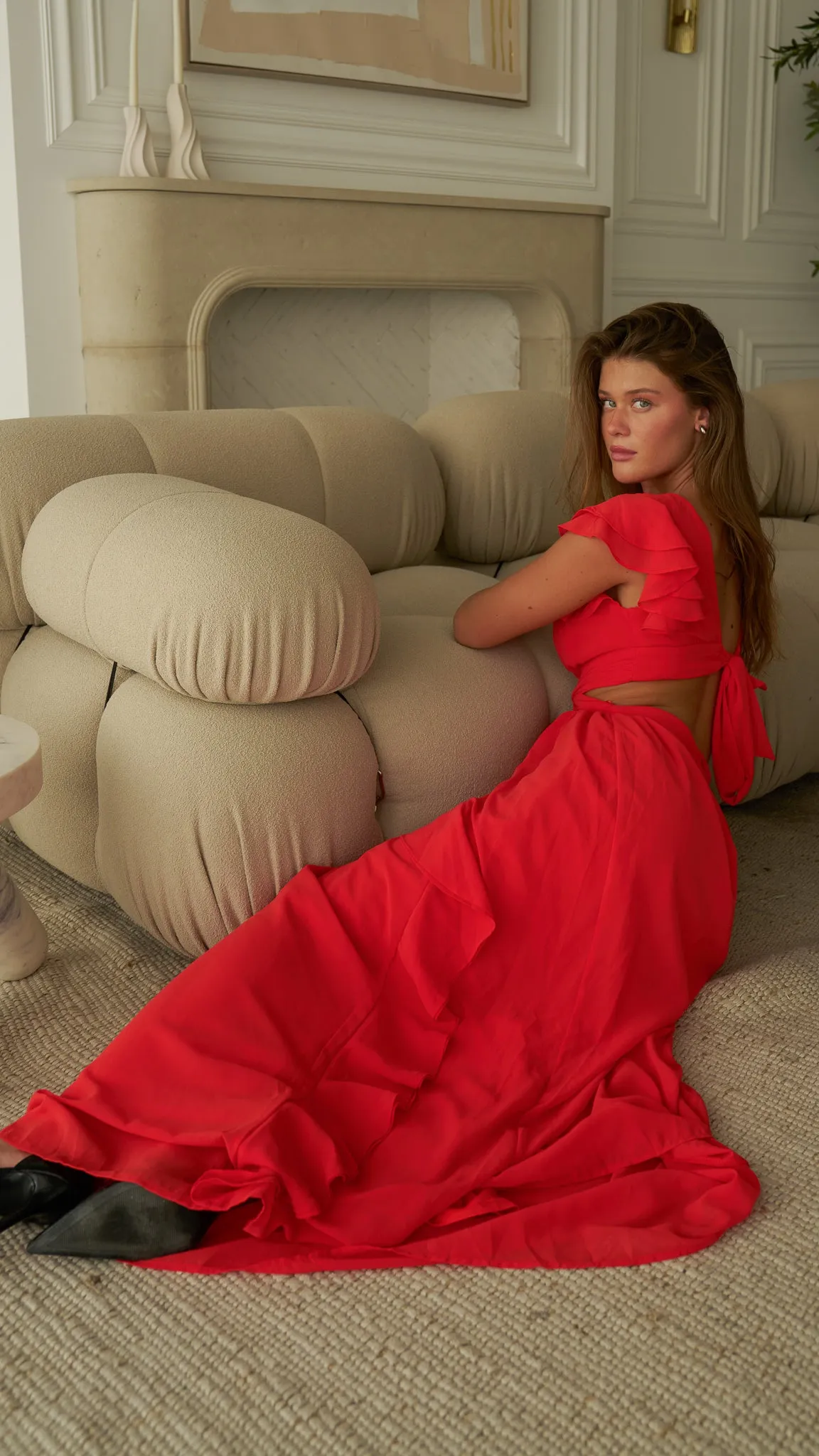 Scarlet Red Maxi Dress
