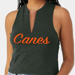 Script V Cut Racerback