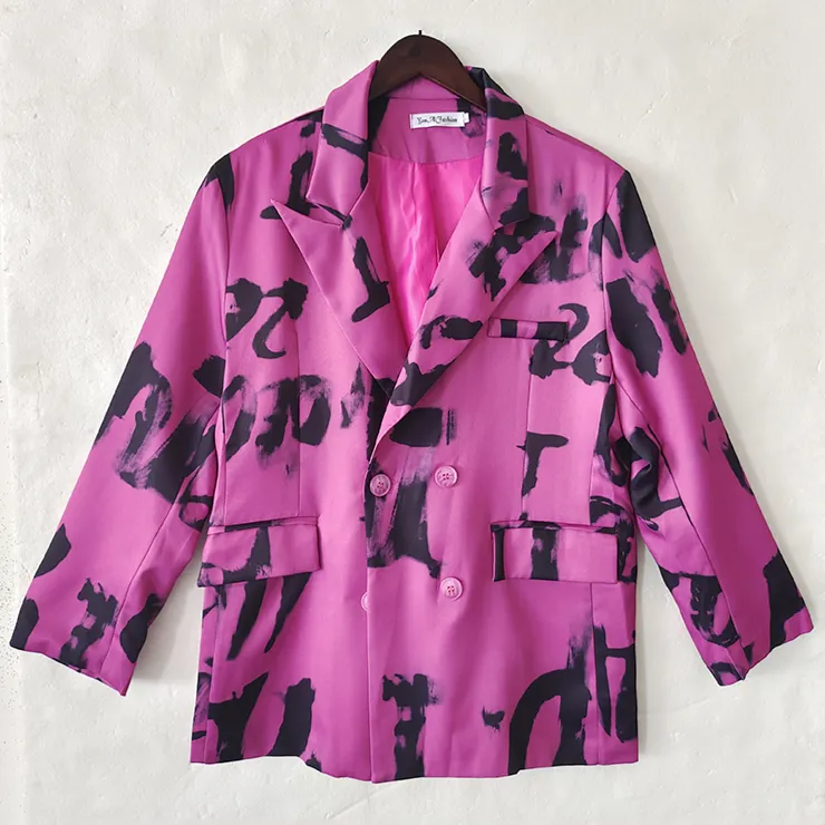 Shiela Abstract Print Blazer