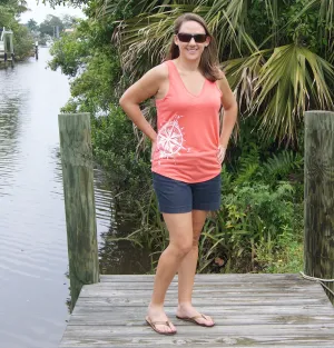 Shore Side Compass Tank Top