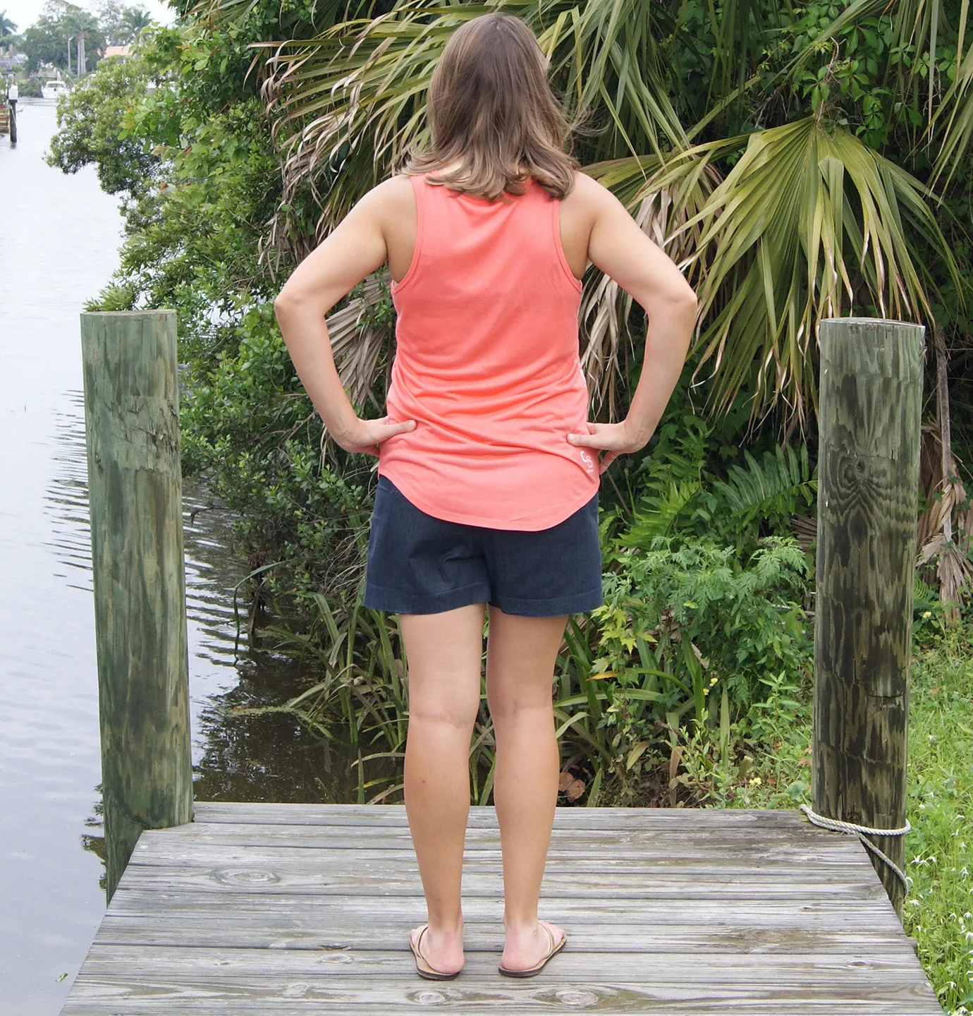 Shore Side Compass Tank Top
