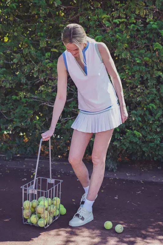 Smith & Quinn Ruth Skort -White/Hydrangea