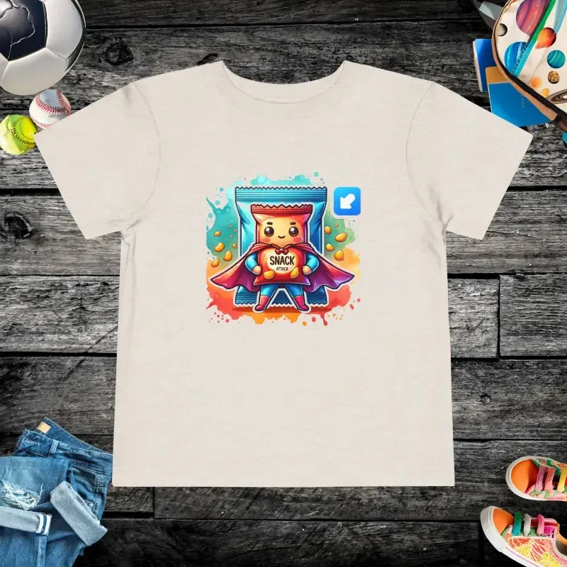 Snack Attack Short Sleeve Tee Powers Up Toddler Fun