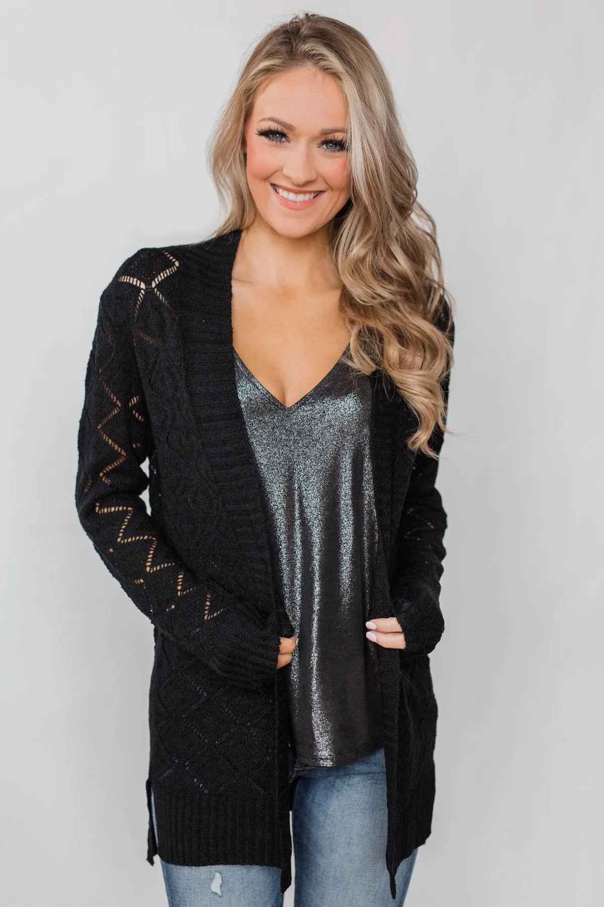Spark Up The New Year Tank Top- Silver Black