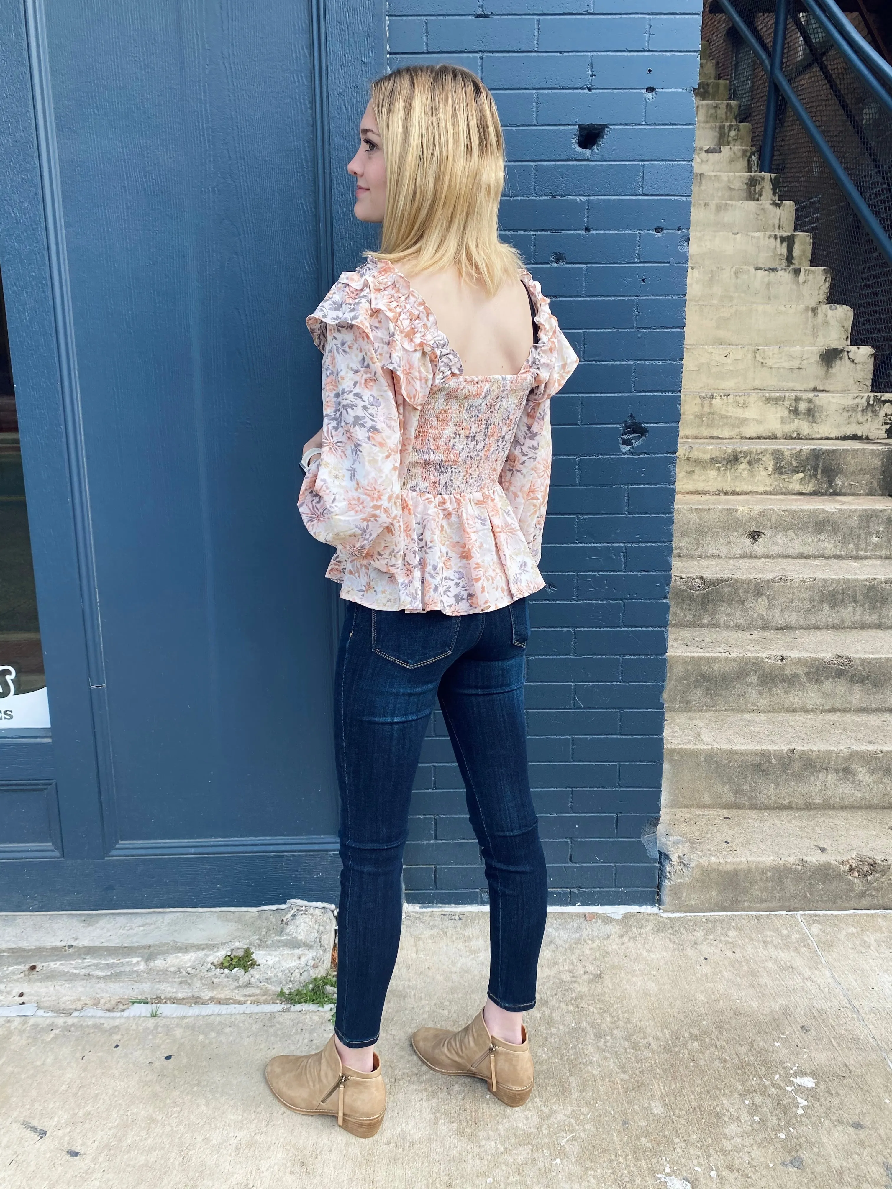 Spring Fling Floral Top: Multi