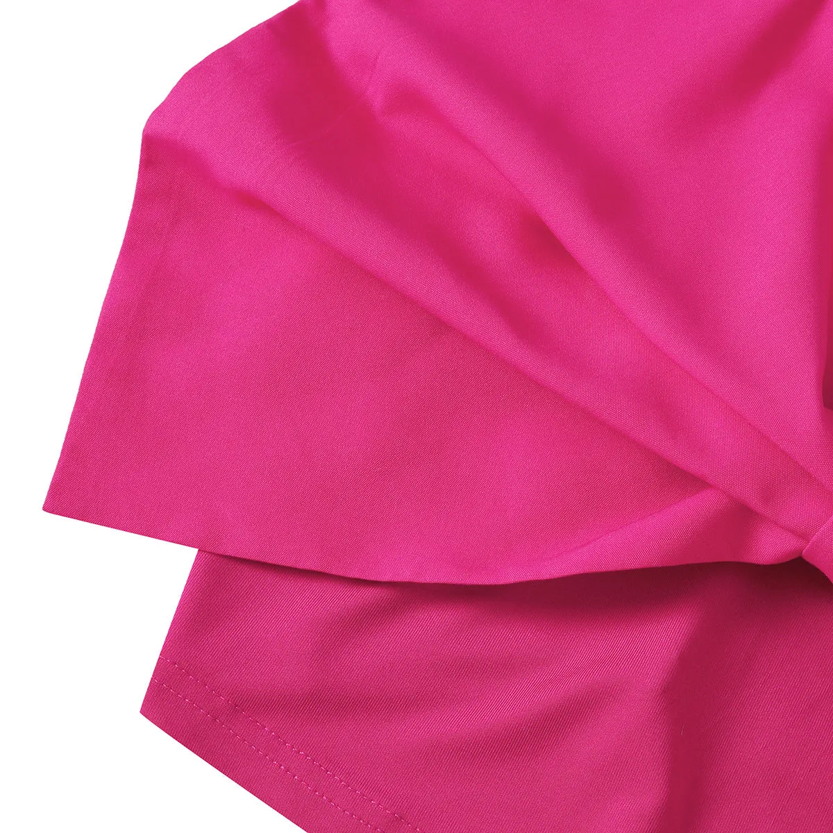 Street Chic Girl Backless Solid Color Wrapped Chest Design Sense Top Camisole Women Bowknot Strap Short Vest  C-240517-L2