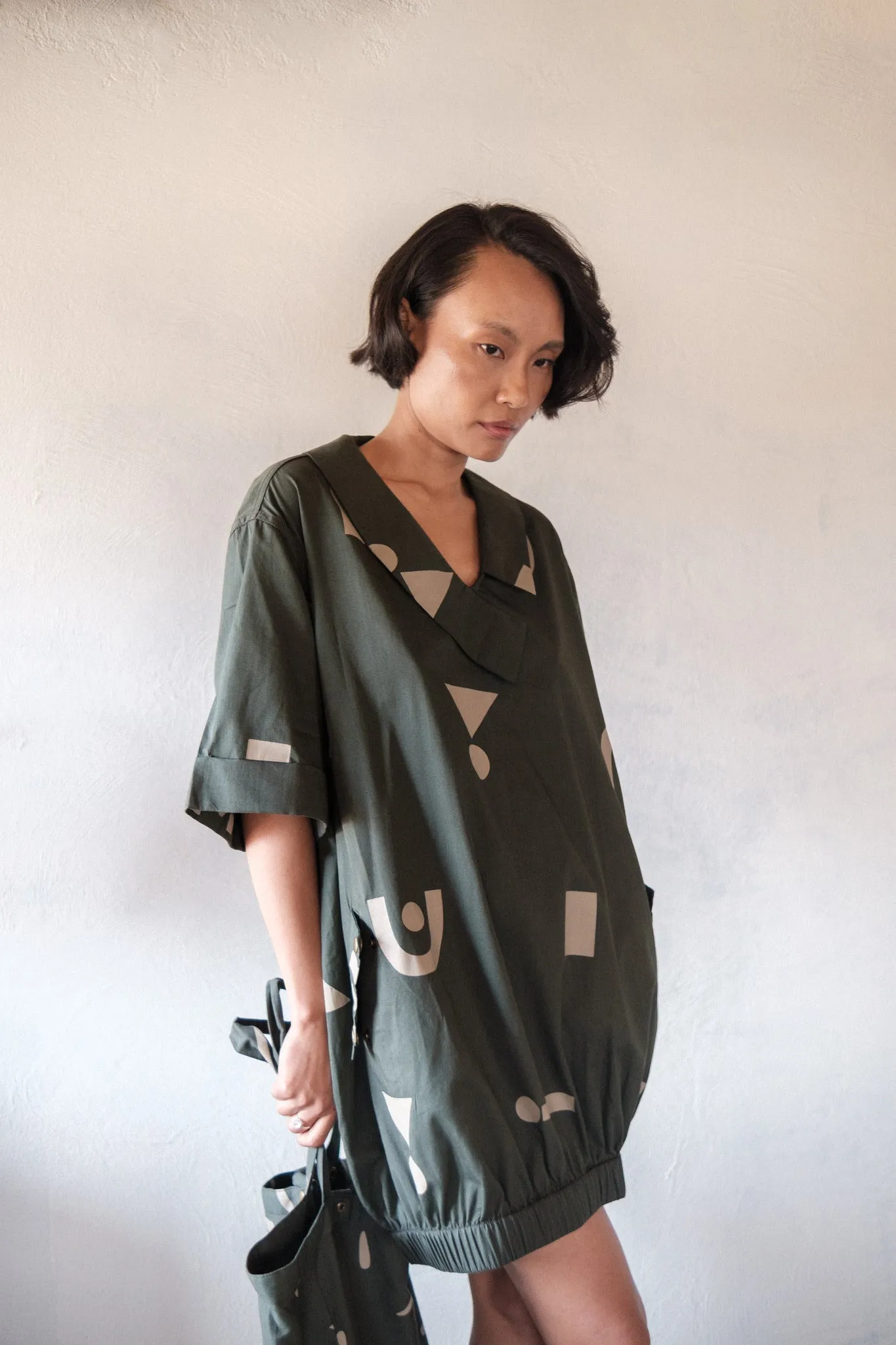 Sydney Shift Dress - Triangle Print