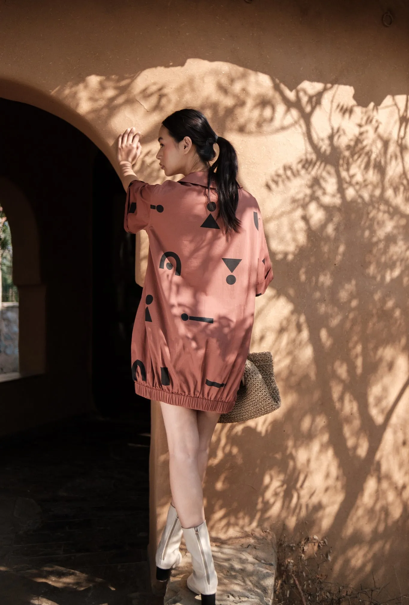 Sydney Shift Dress - Triangle Print