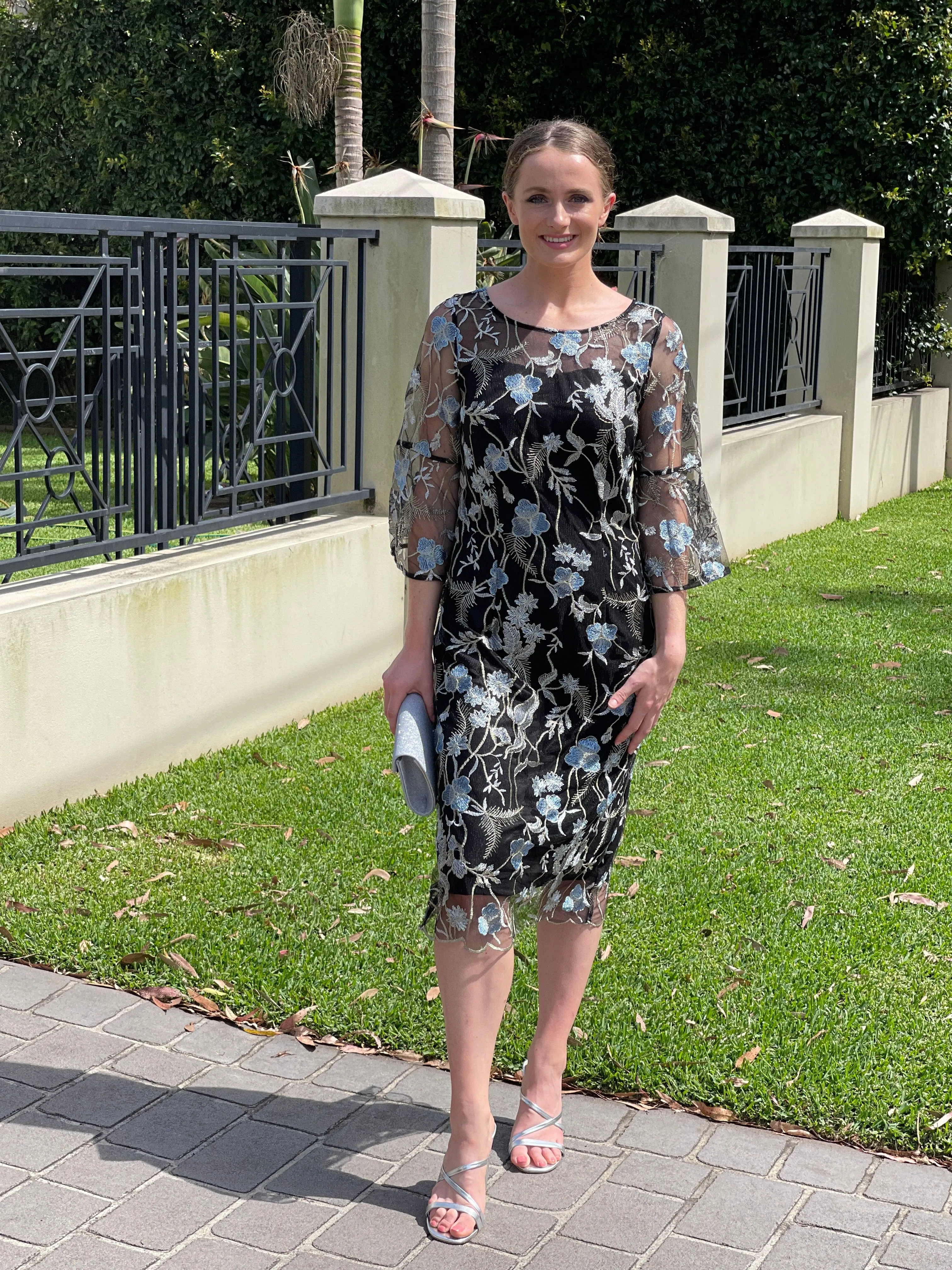 Tearose Black Evening Dress