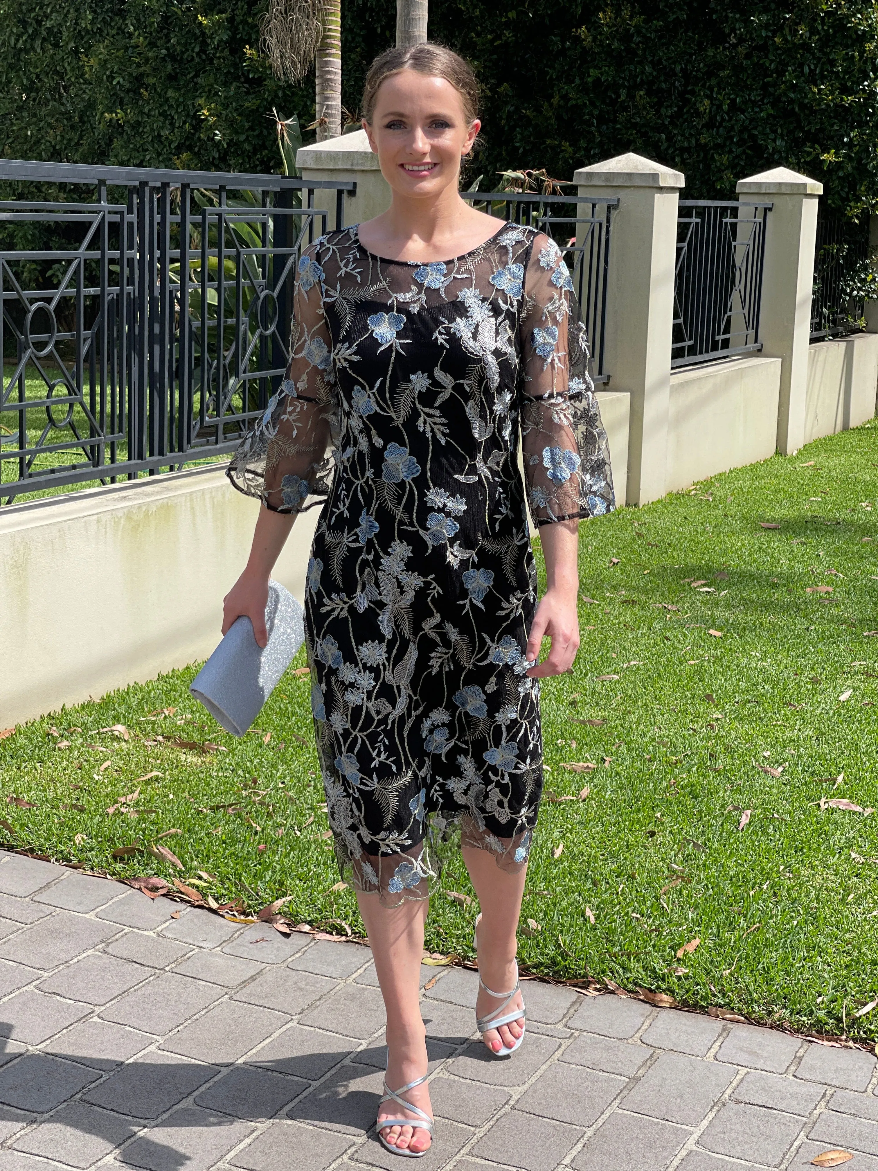 Tearose Black Evening Dress