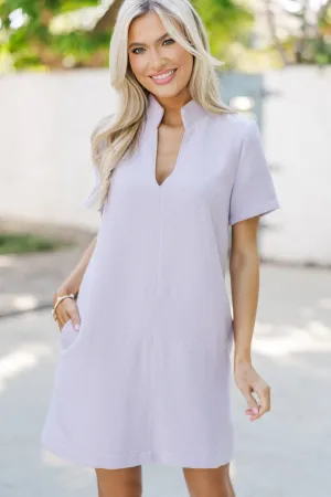 The Latest Lavender Tweed Dress